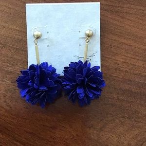 Navy Blue drop earrings
